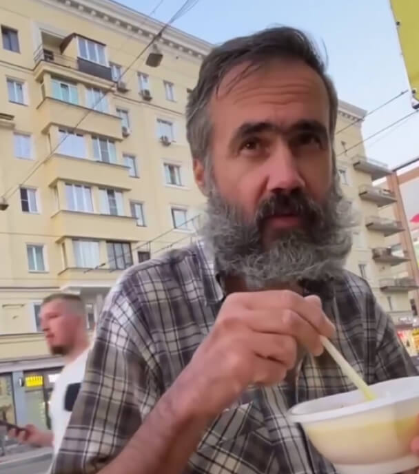 Фотография бездомного